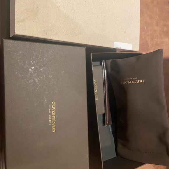 Authentic Oliver Peoples Dejeanne Oversize Sunglasses Red Tortoise Round Frame - Picture 6 of 10